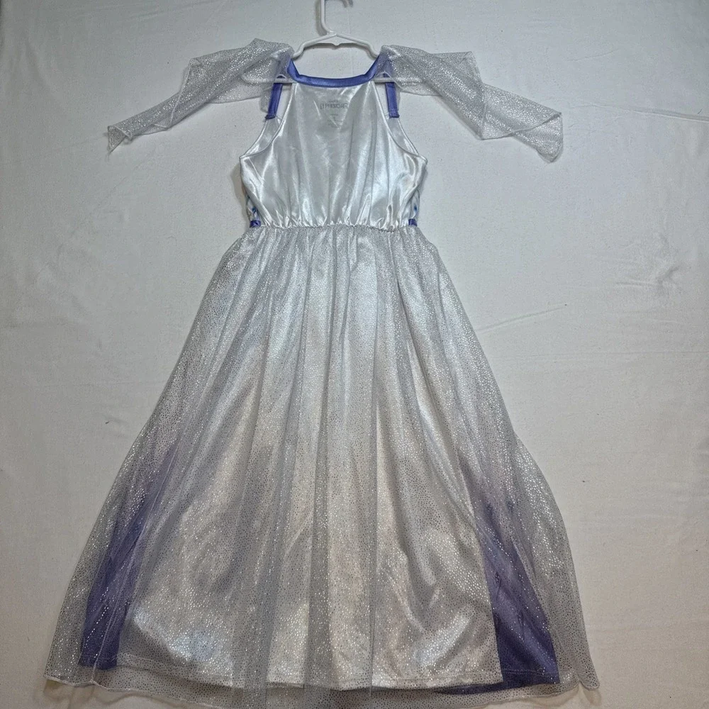 Frozen Disney Long Dress Costume For Girls Size 8 Halloween